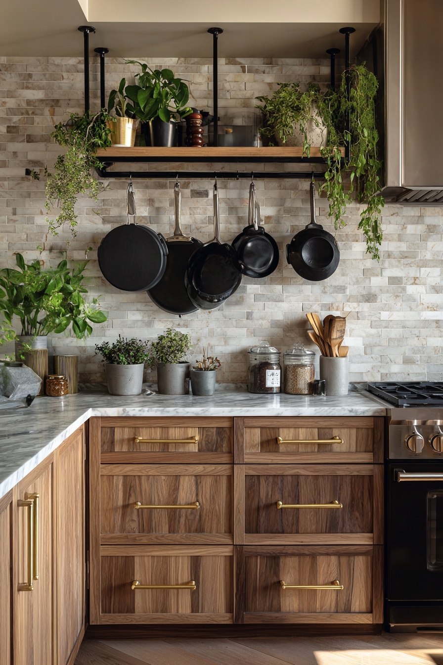 Hang Pots and Pans for Easy Access