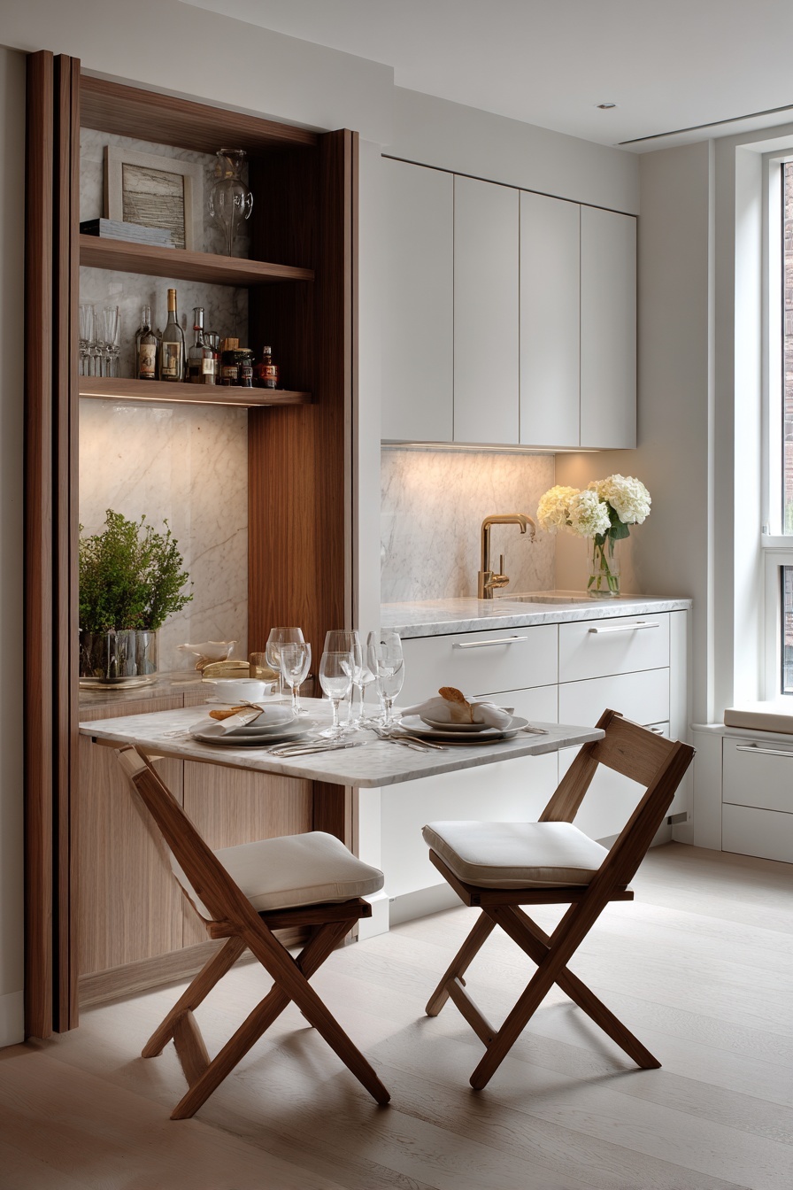 Use a Folding Table for Dining