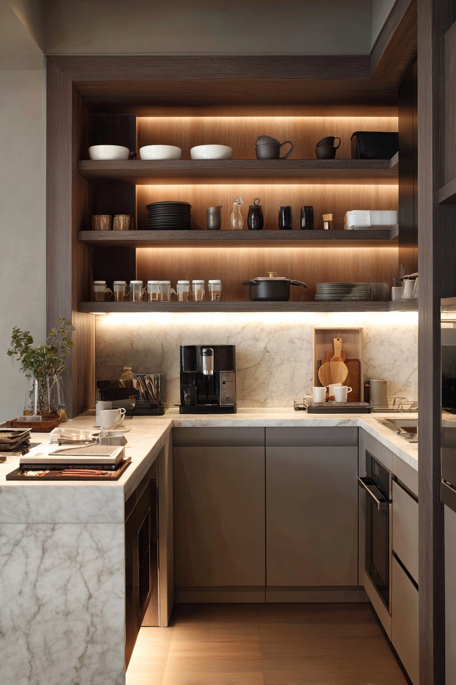 Build In Cabinet Lighting for Efficiency