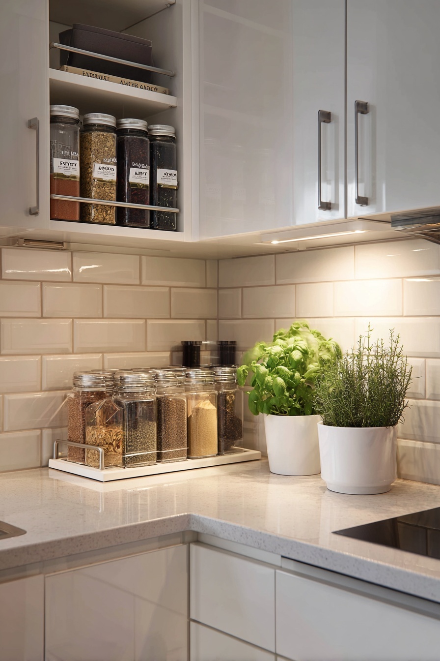 Install Under-Cabinet Storage Racks