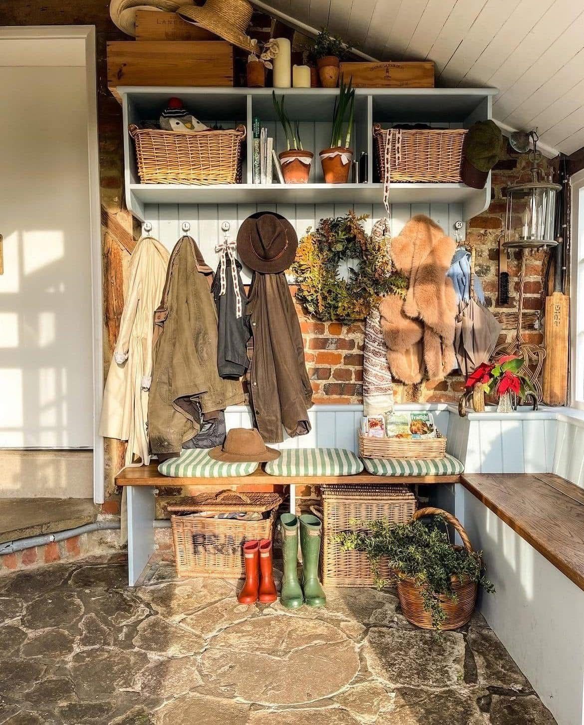 Garden-Inspired Country Boot Room