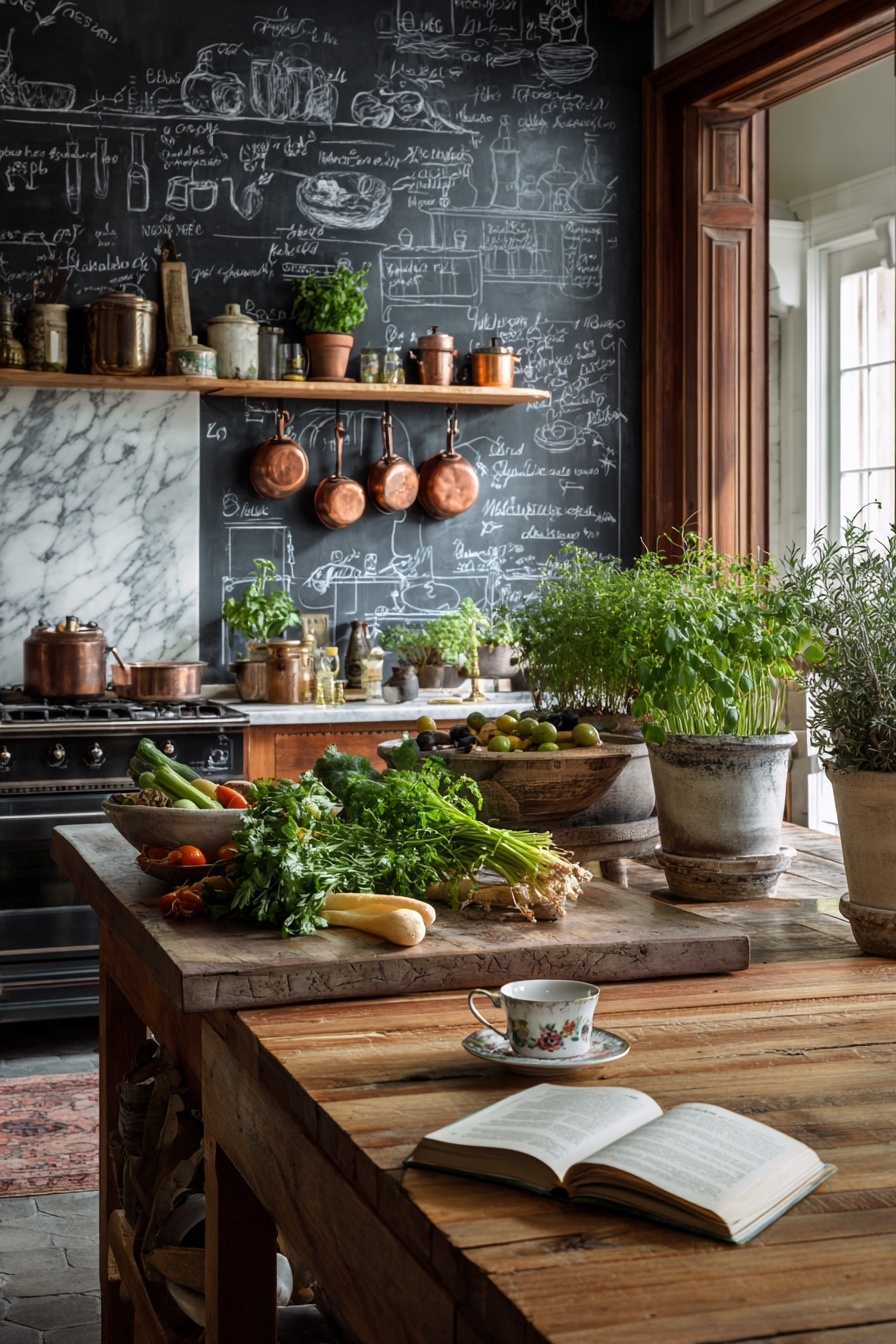 Create a Chalkboard Wall for Menu Planning