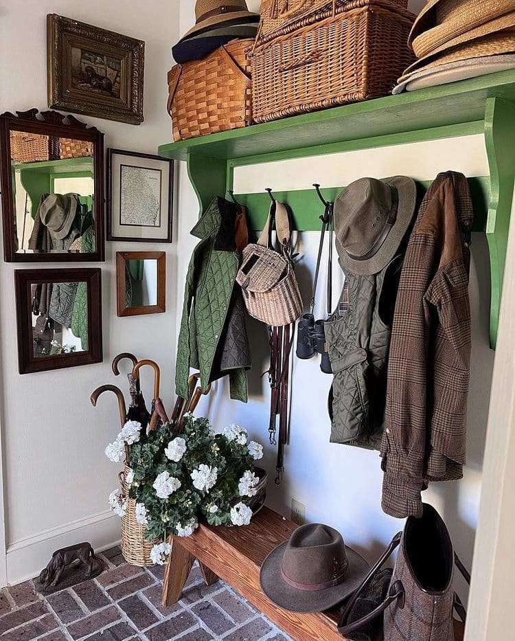Charming Country Boot Room Nook