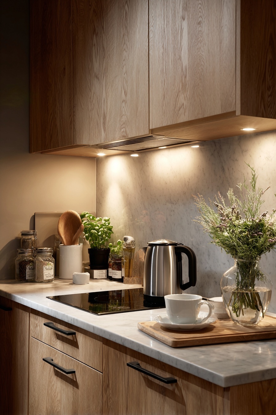 Install Under-Cabinet Lighting for Ambiance