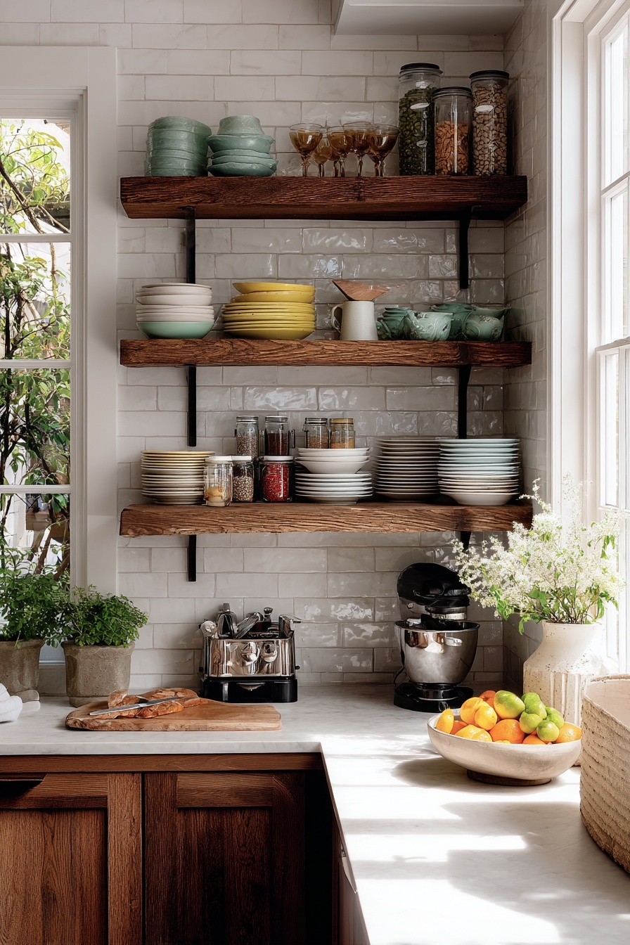 Embrace Open Shelving for Style and Accessibility