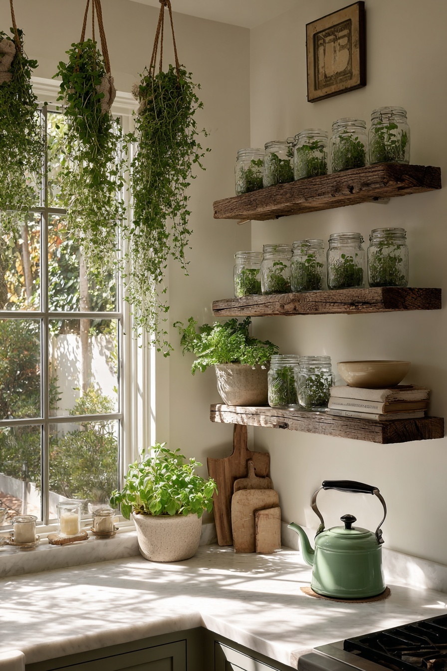 Decorate with Greenery for a Natural Touch