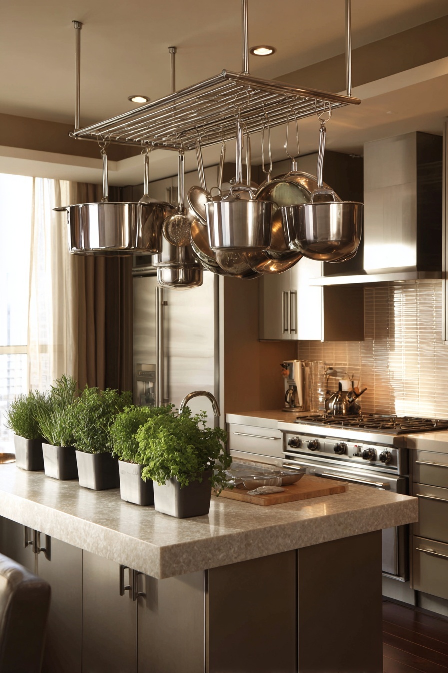 Install an Overhead Pot Rack