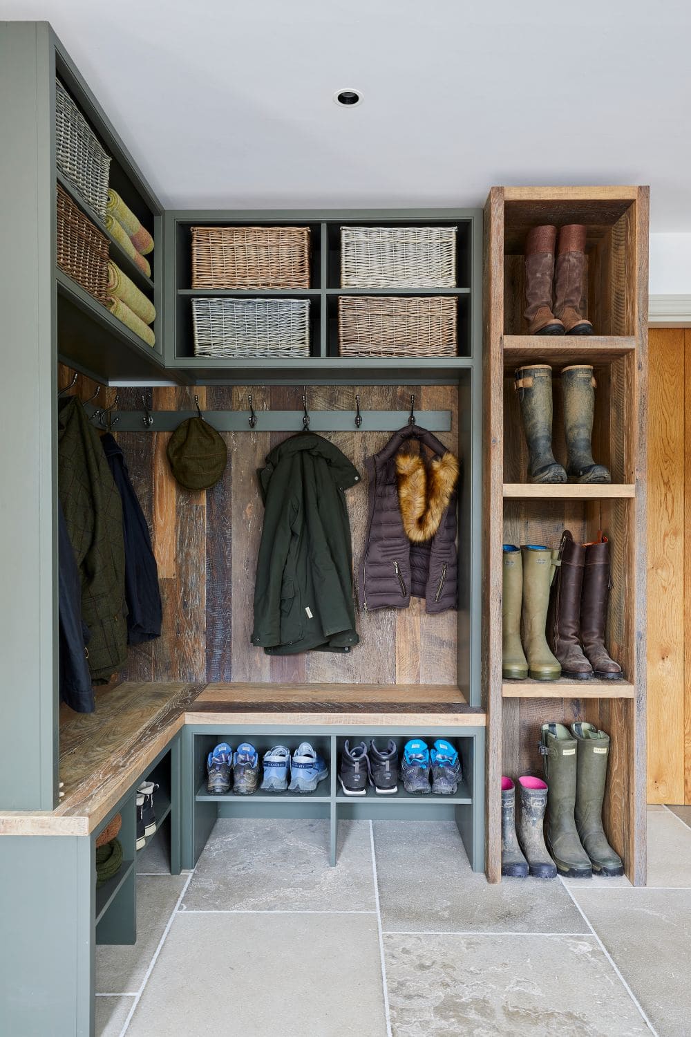 Farmhouse Mudroom Corner