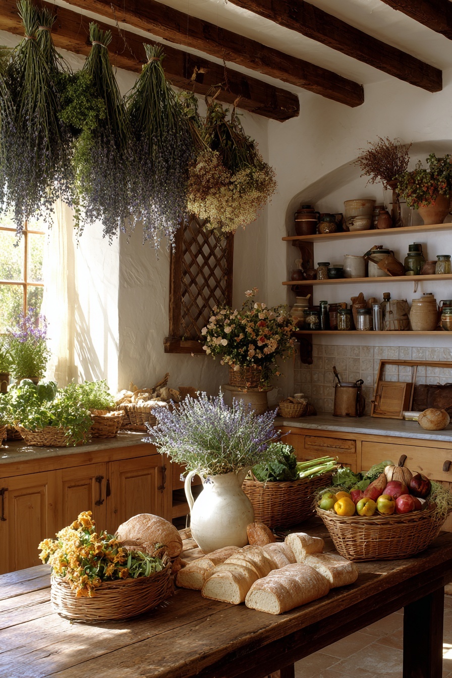 Decorate with Dried Herbs and Flowers