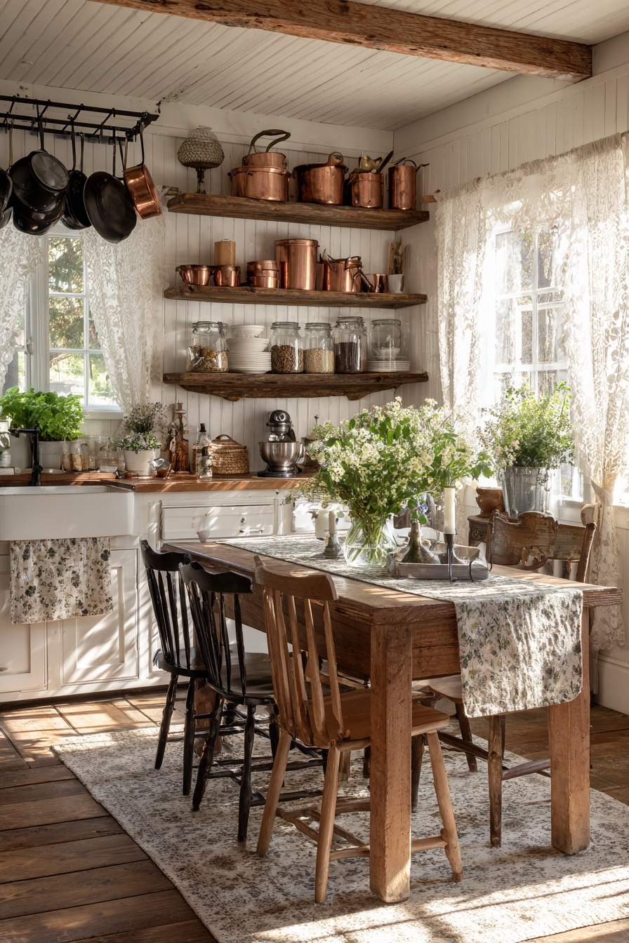 Hang a Wrought Iron Pot Rack