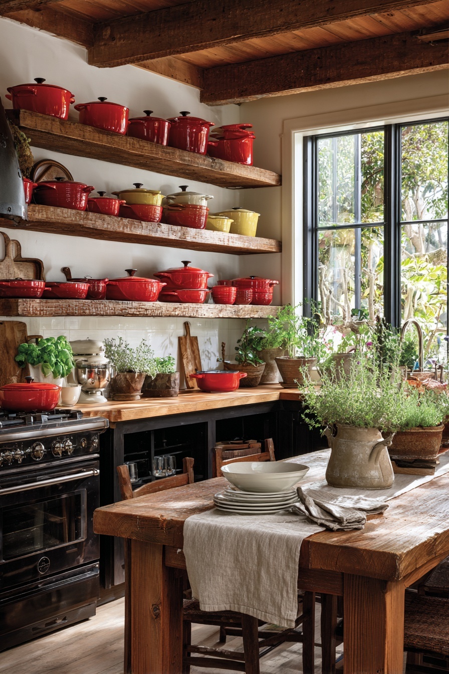 Display Colorful Cookware