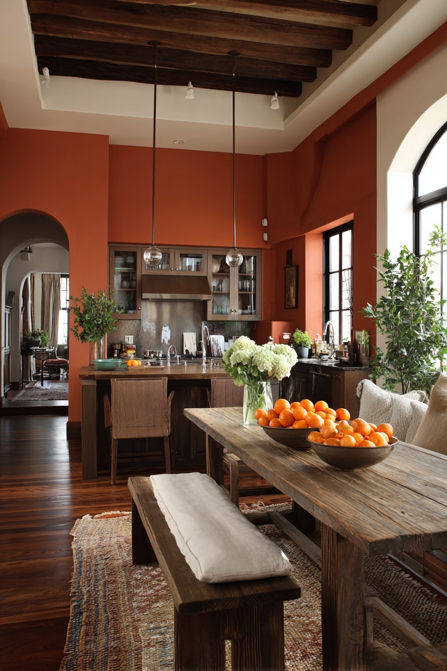 Paint Cabinets a Warm Hue