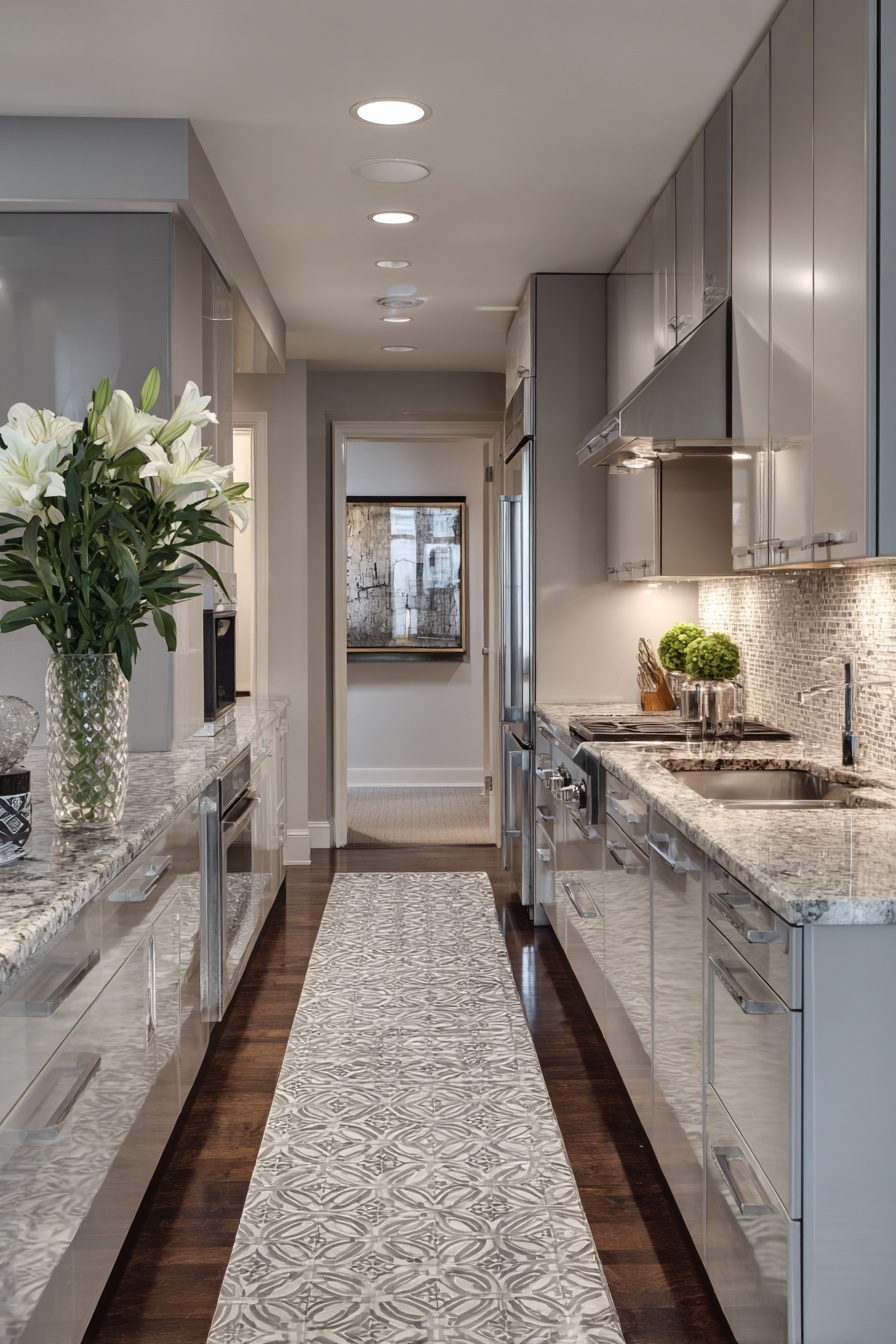 Use Grey Patterned Floor Tiles