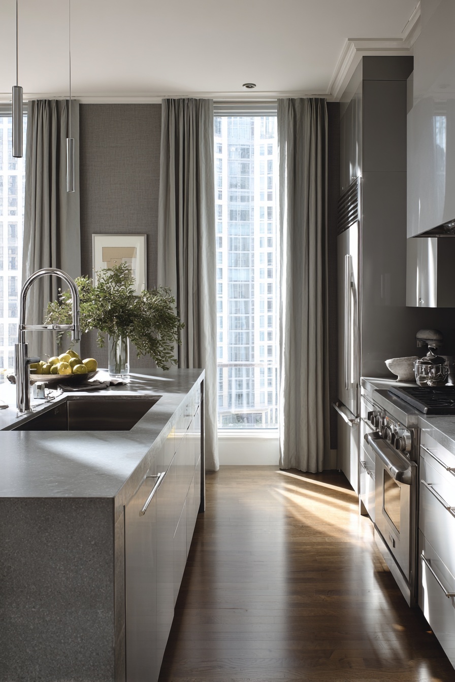 Use Grey Window Treatments