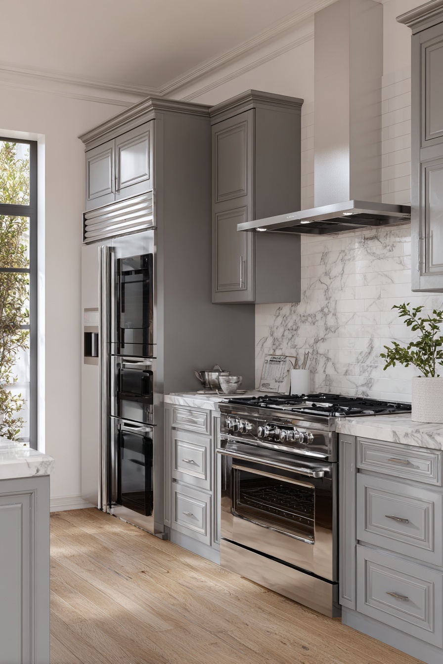 Opt for Grey Kitchen Appliances