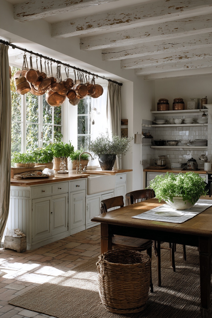 Hang Copper Pots and Pans