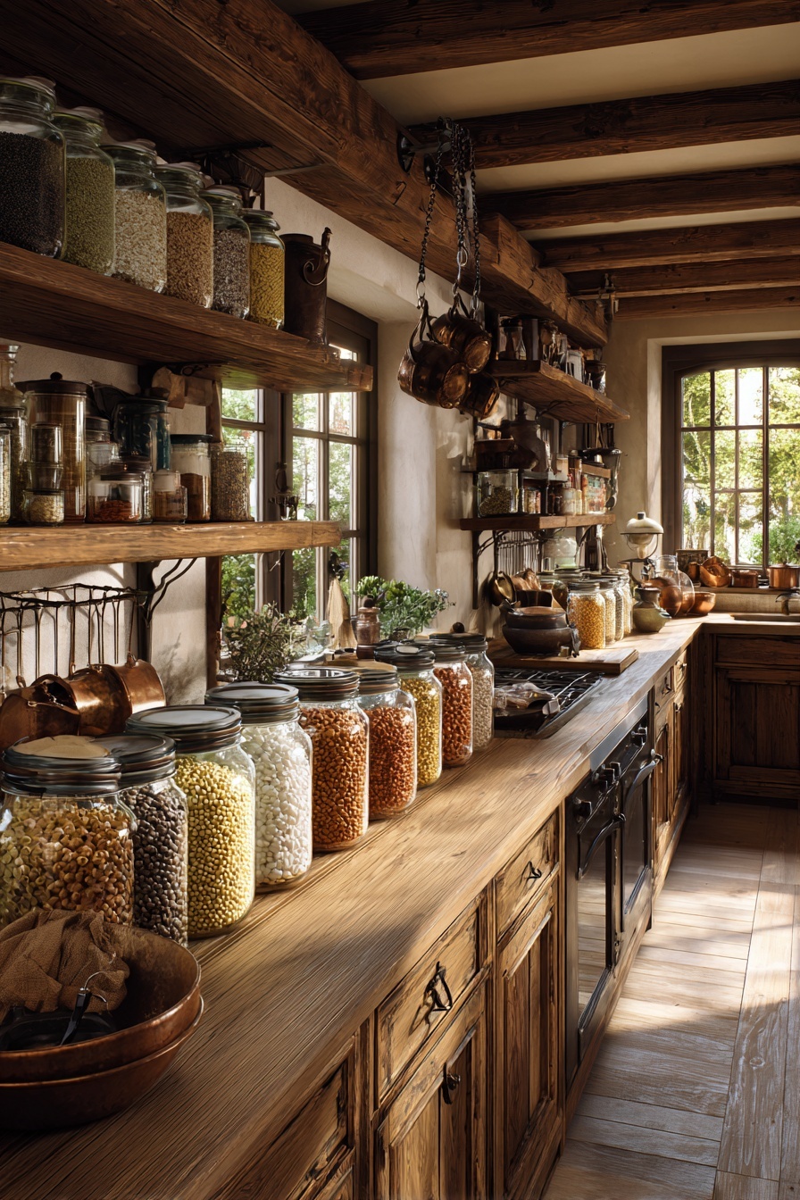 Display Mason Jars for Storage