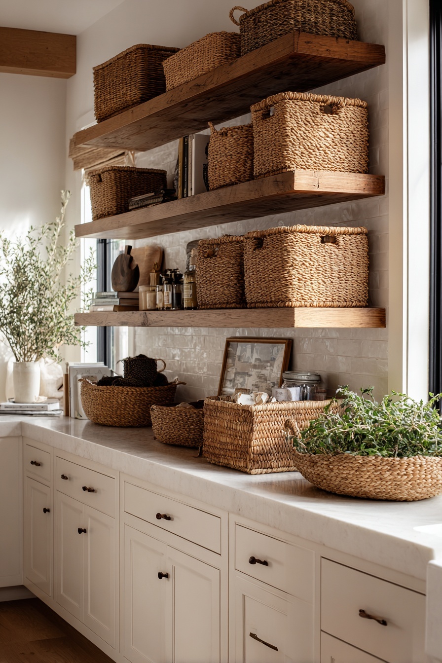 Display Woven Baskets for Storage