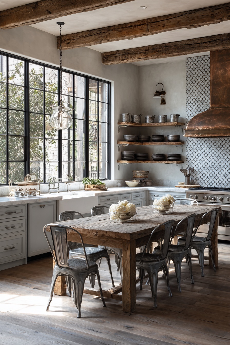 Incorporate Weathered Metal Accents