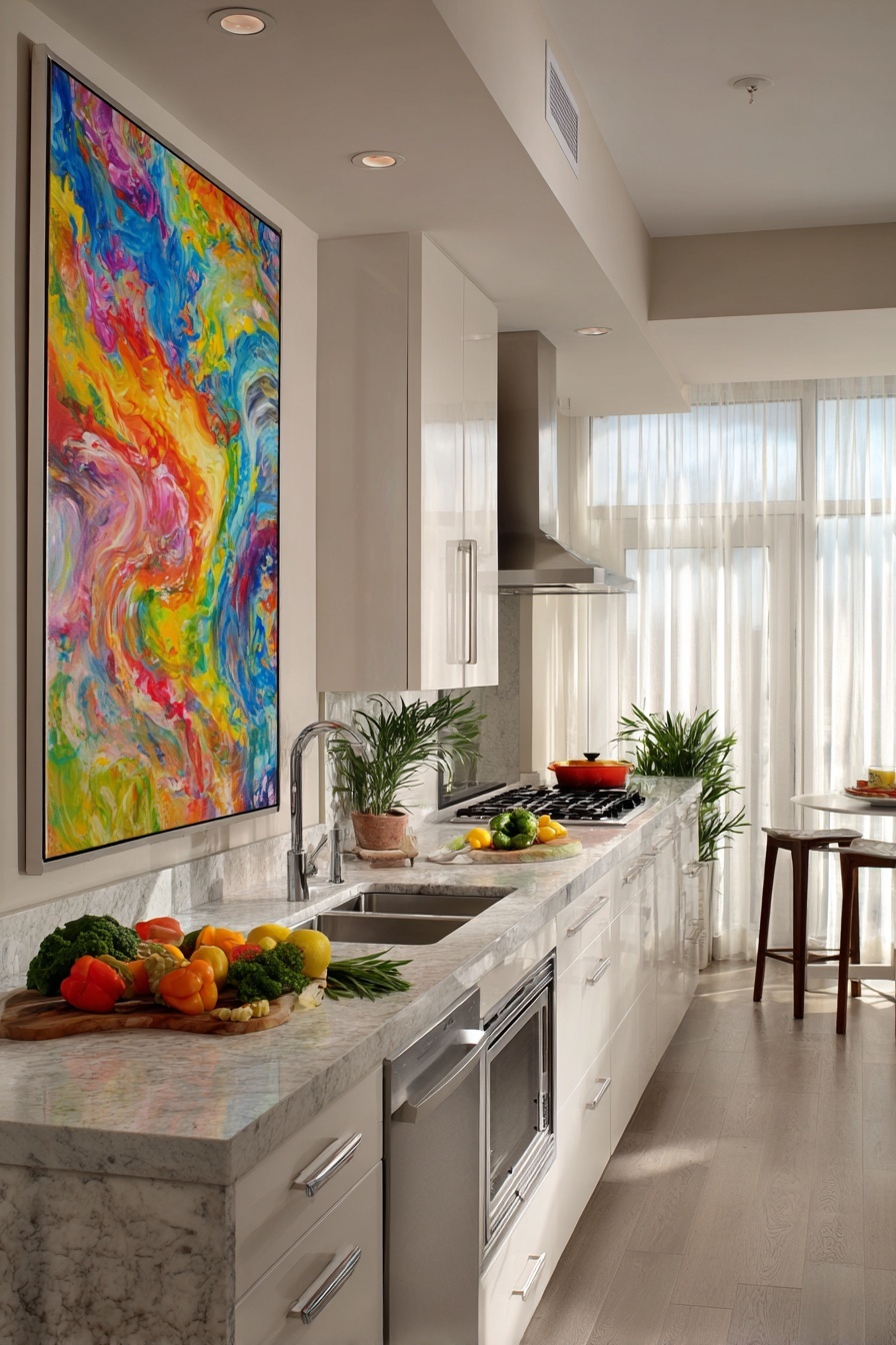 Use Colorful Wall Art