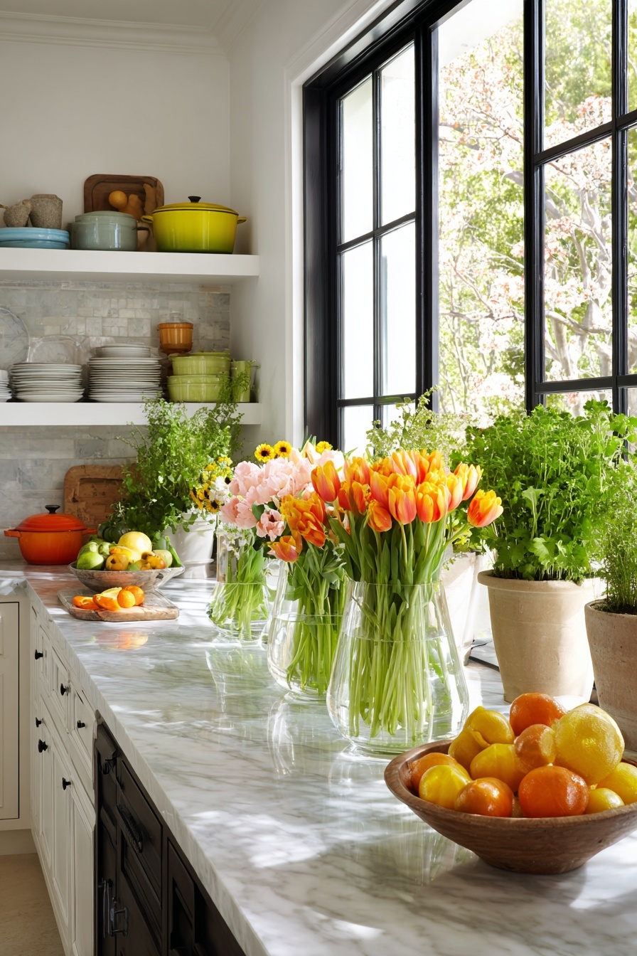 Decorate with Fresh Flowers