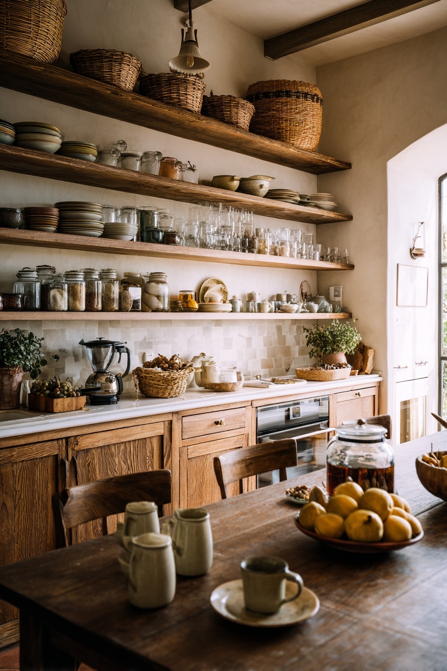 Maximize Space with an Open Shelving Display