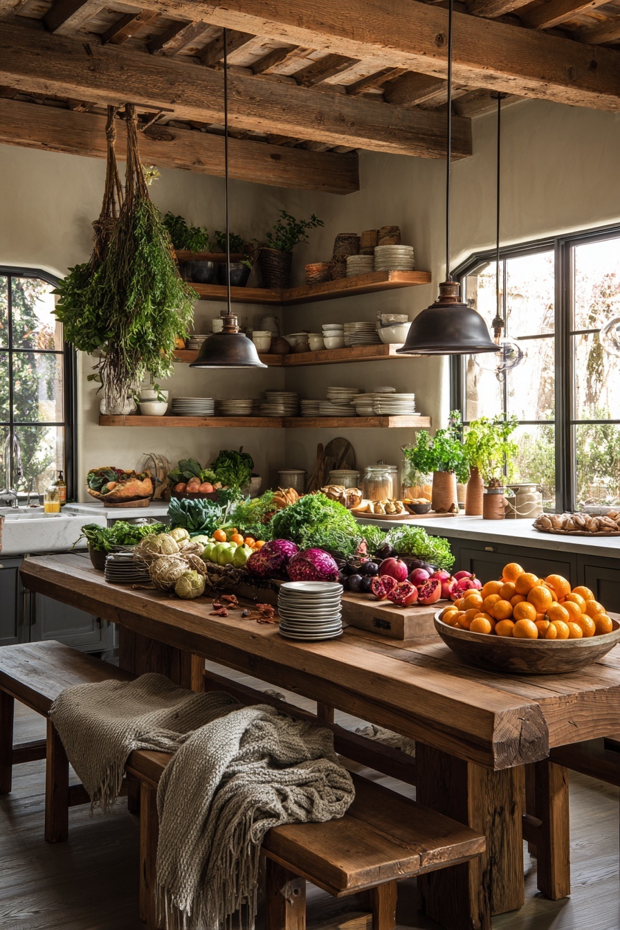 Organize a Display of Winter Produce