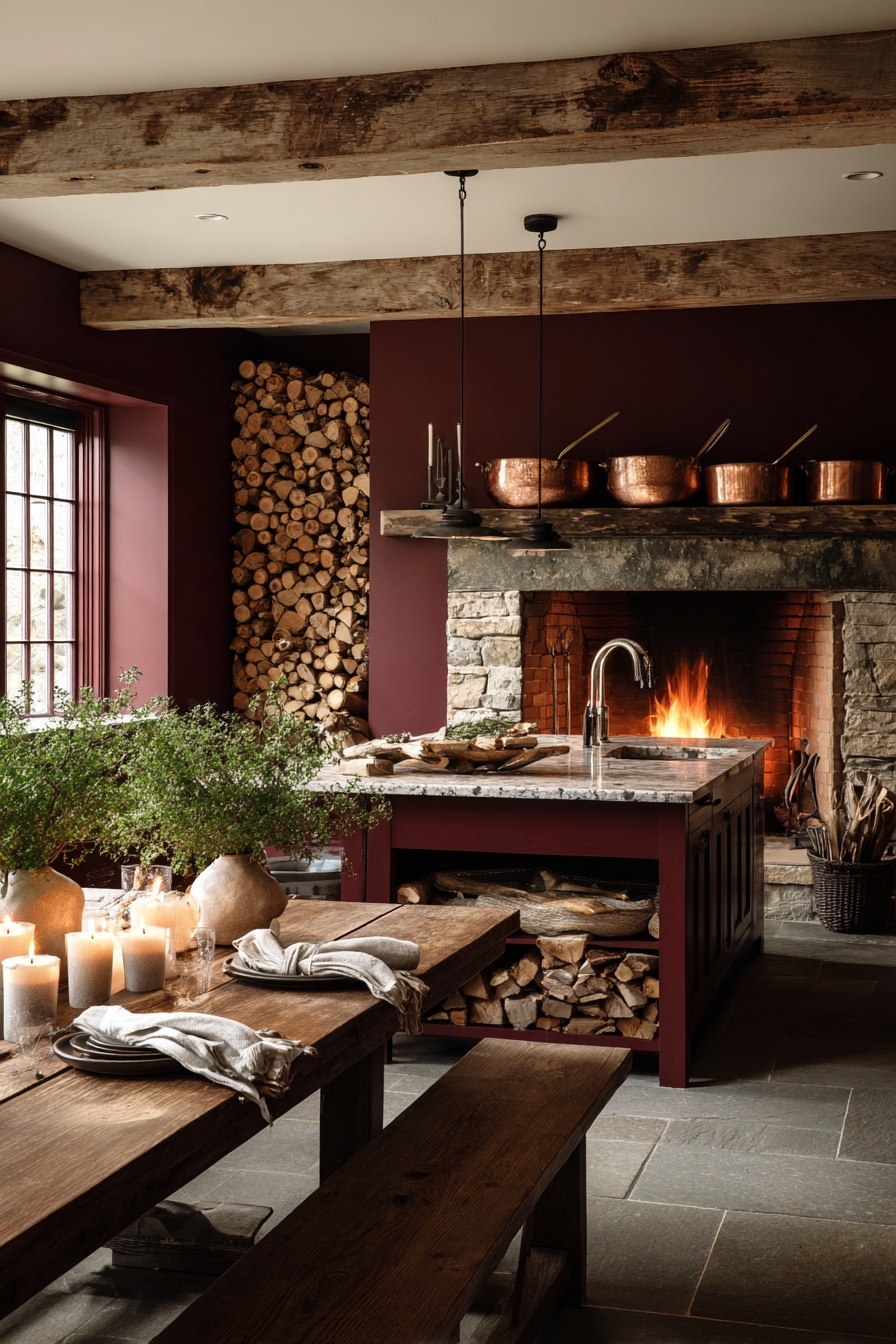 Simple Firewood Decor for a Cozy Touch