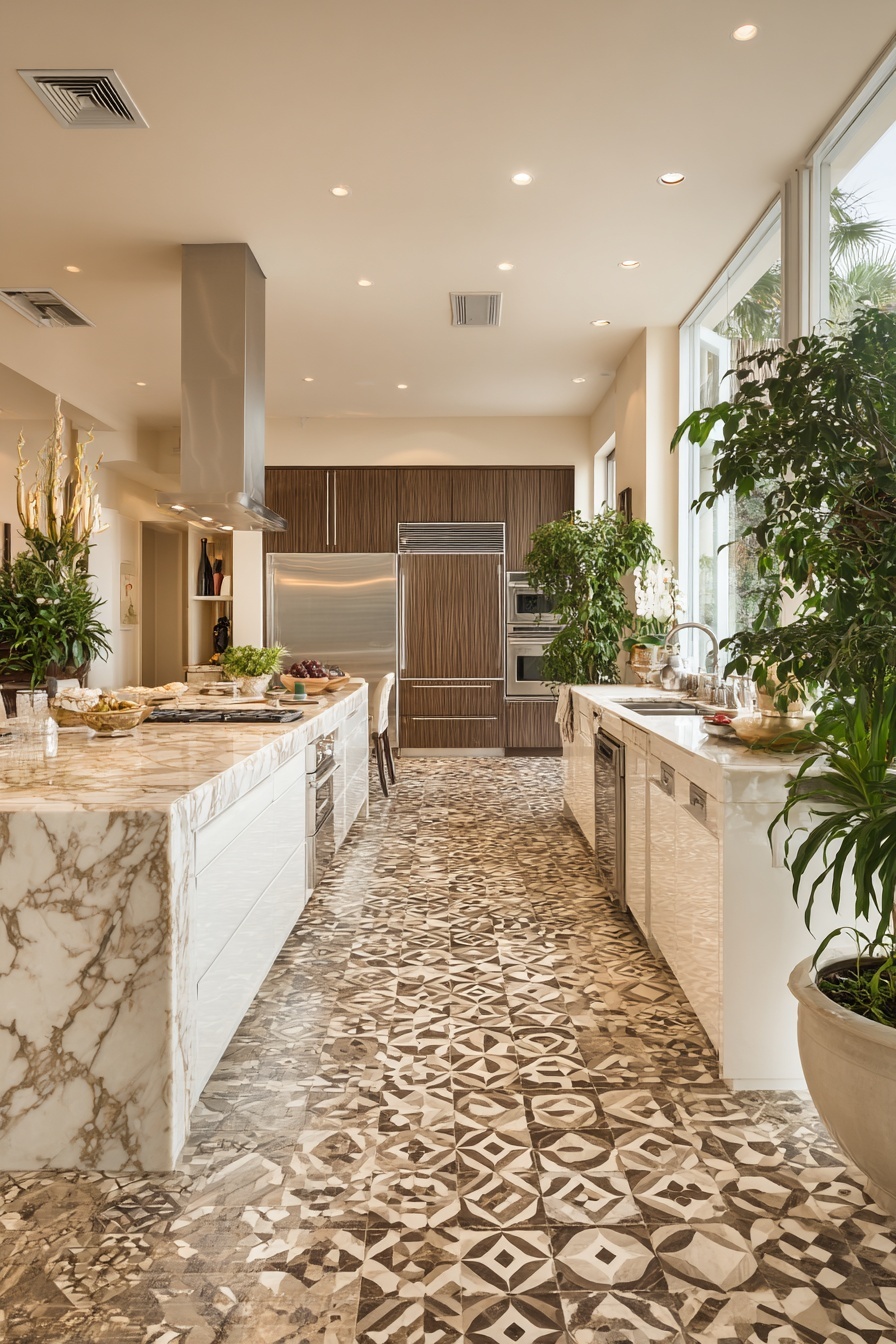 Enhance Flooring with Patterned Tiles