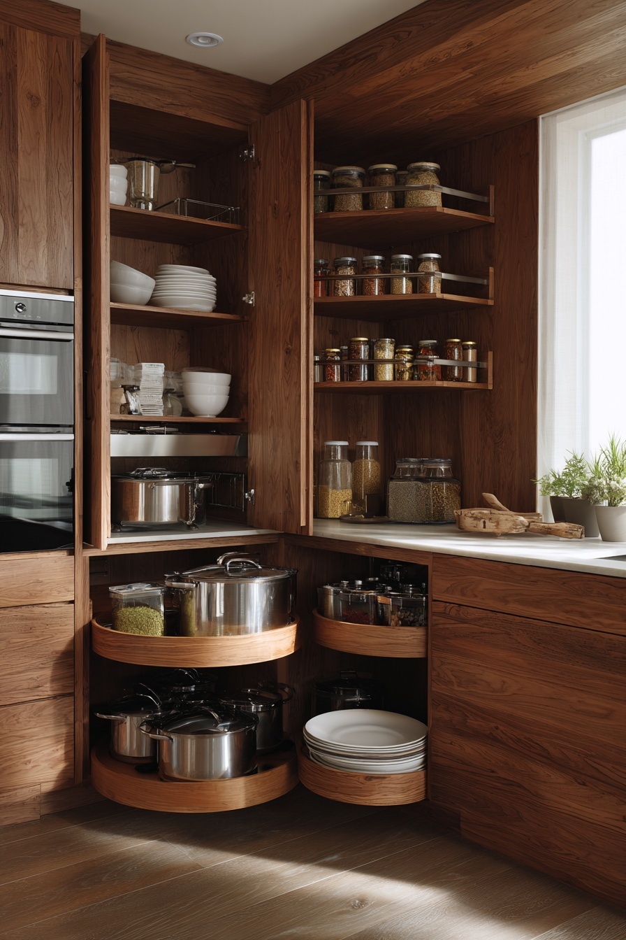 Transform a Corner with Lazy Susans