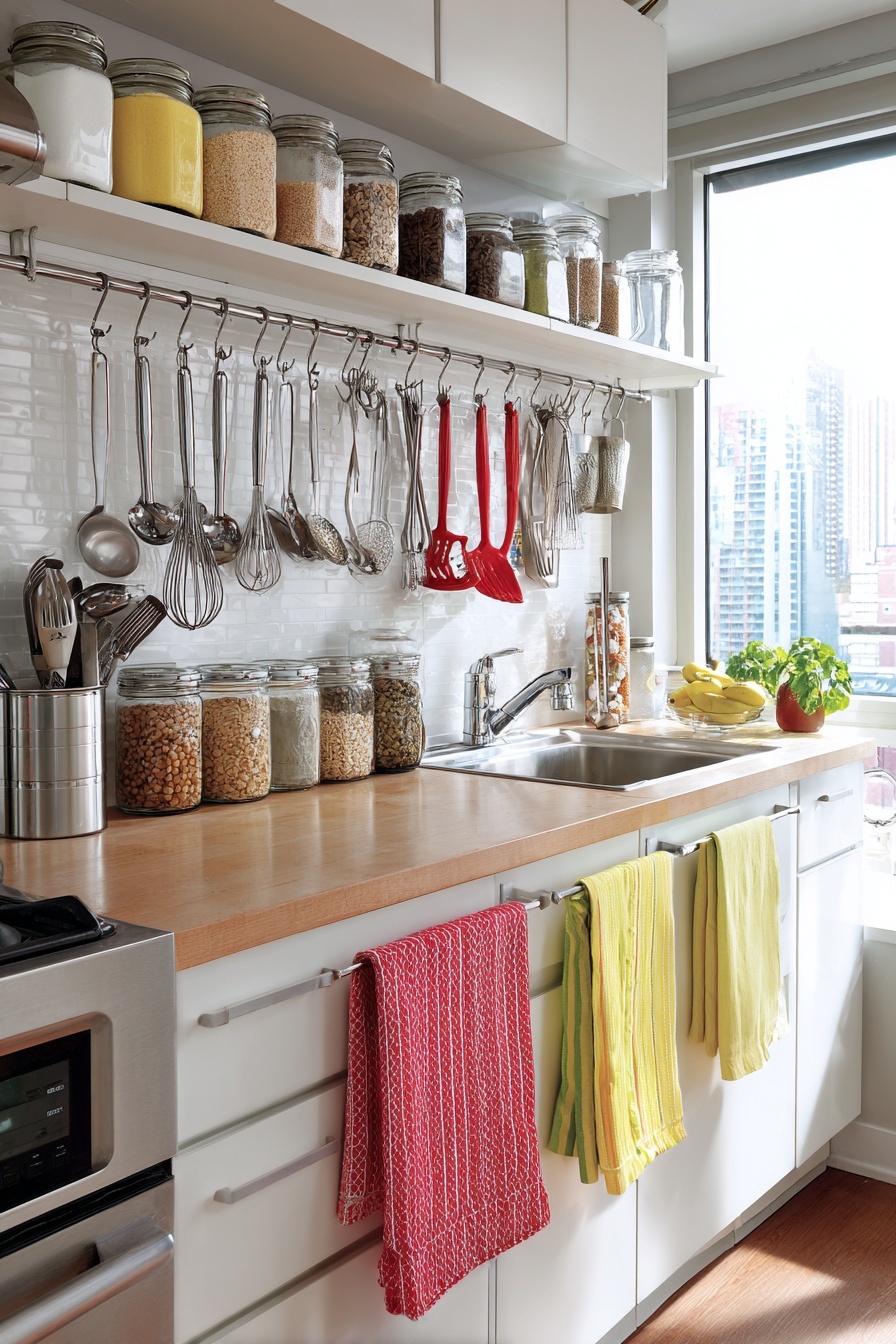 Add a Rail System for Hanging Accessories