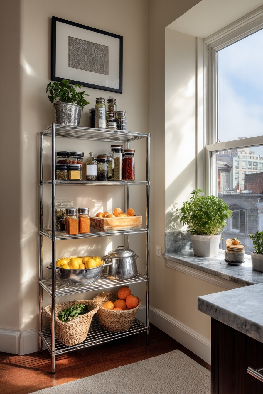 Use Multi-Tiered Storage Racks