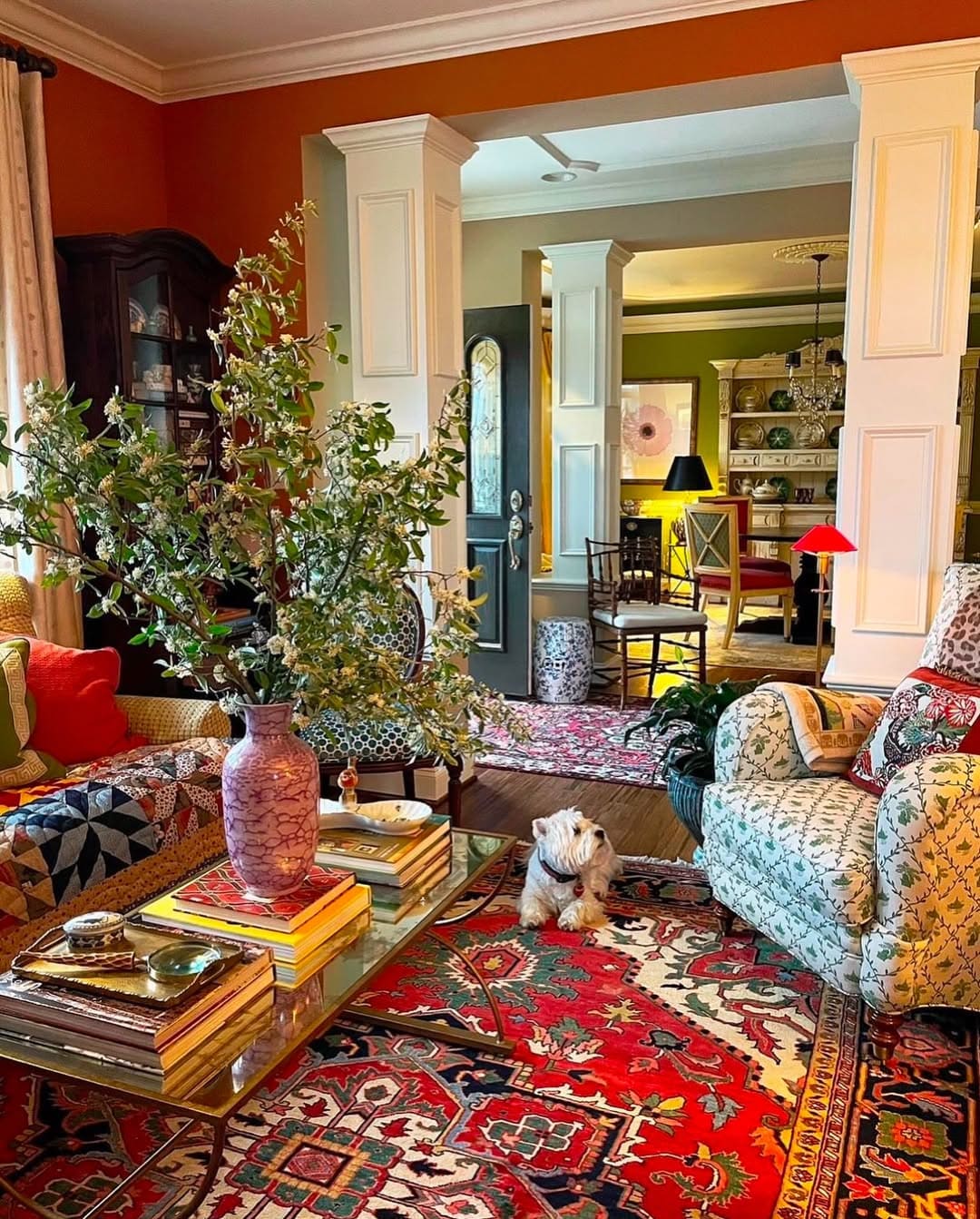 Vibrant Eclectic Living Area