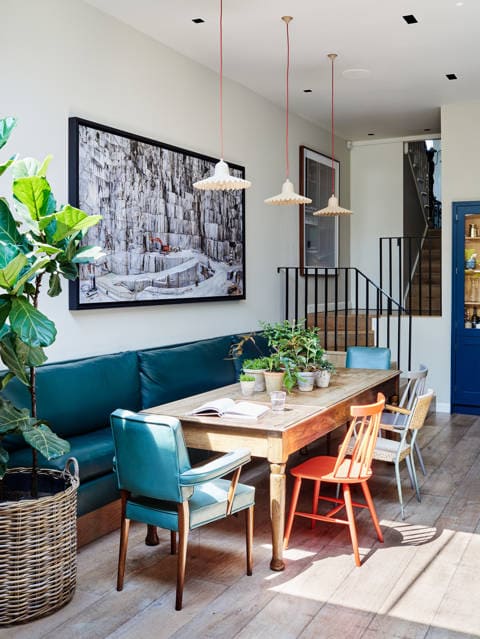 Playful Mismatched Dining Nook