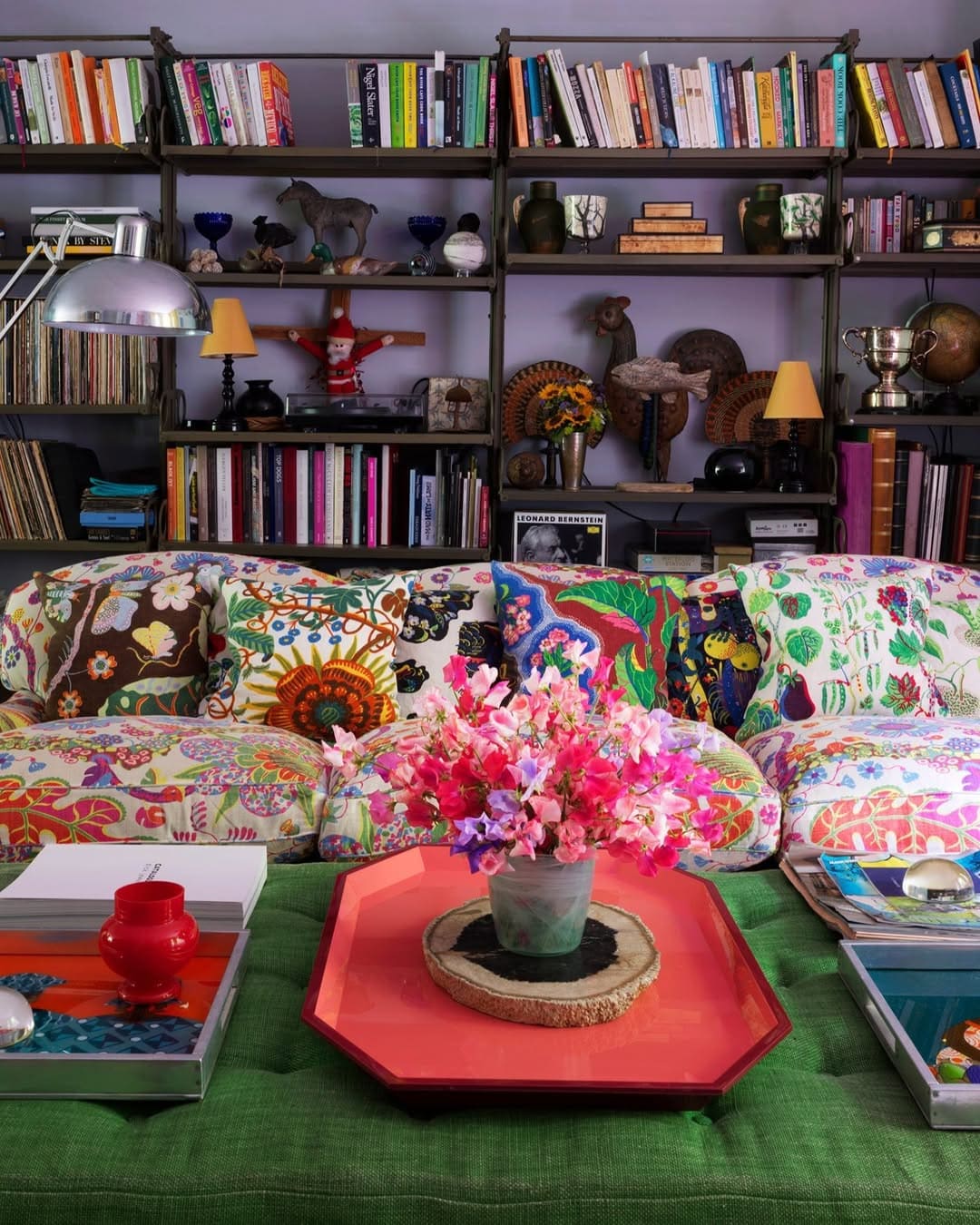 Bohemian Floral Living Library