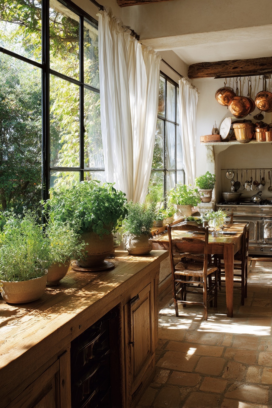 Display Fresh Herbs on Windowsills