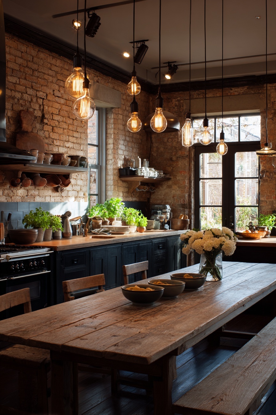 Soft Lighting with Edison Bulbs