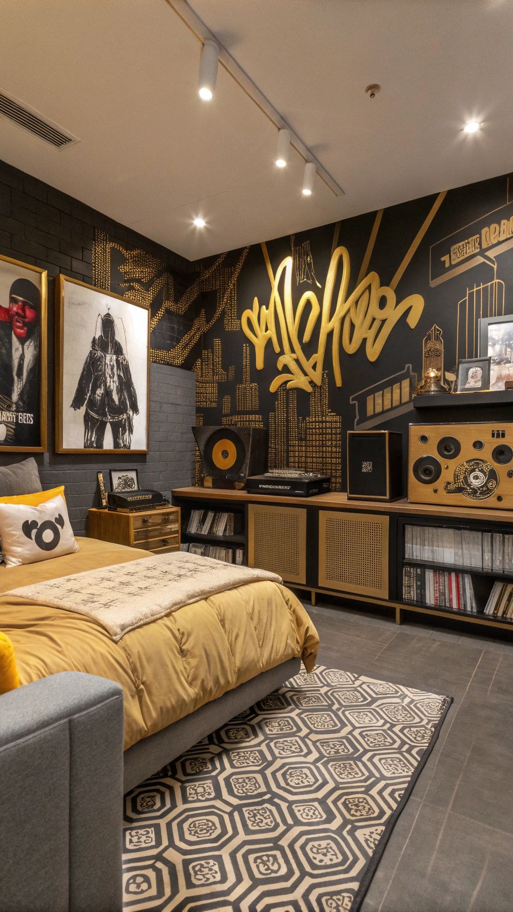 Urban Hip-Hop Graffiti Room