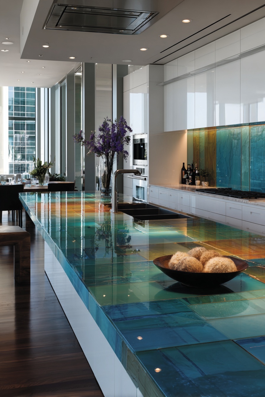 Brighten Up with Colored Glass Panels