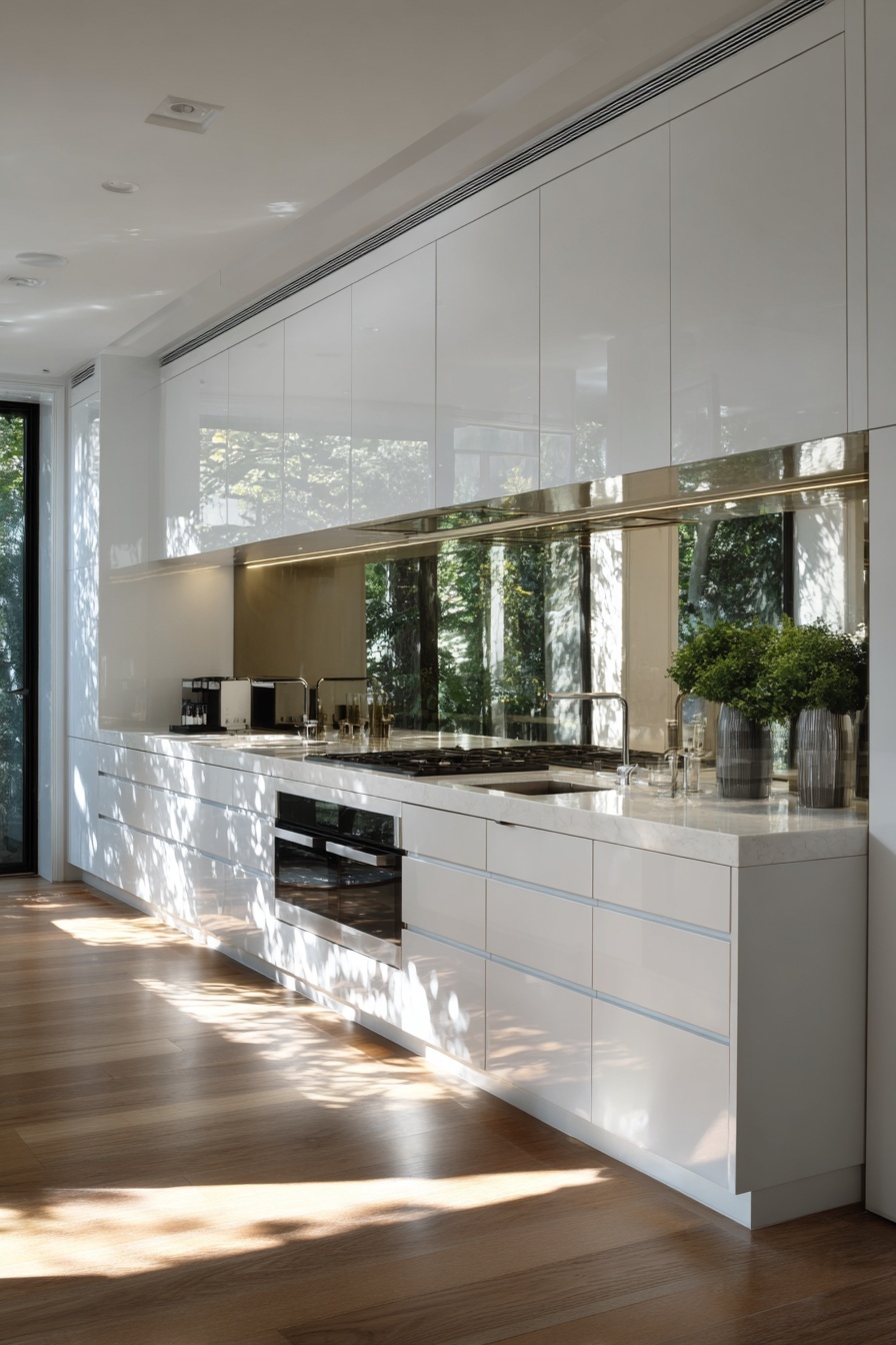 Maximize Space with Mirror Splashback