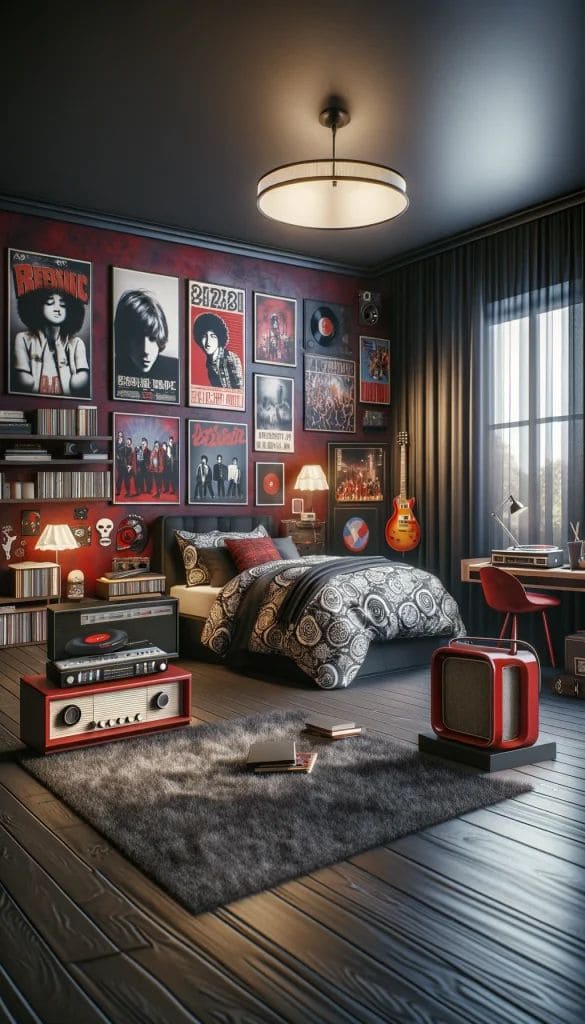 Retro Rock Energy Bedroom