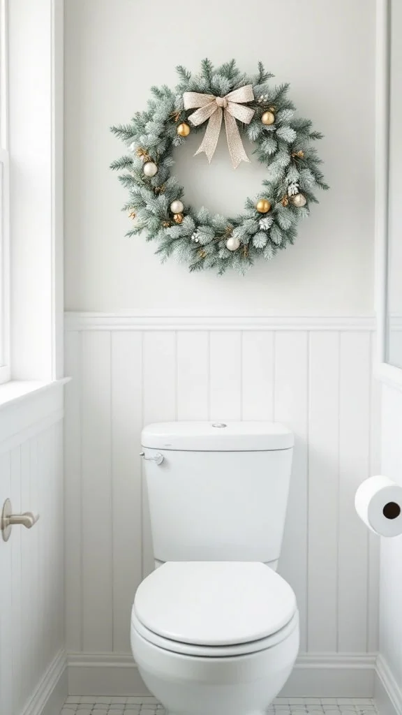 Wreath Above the Toilet