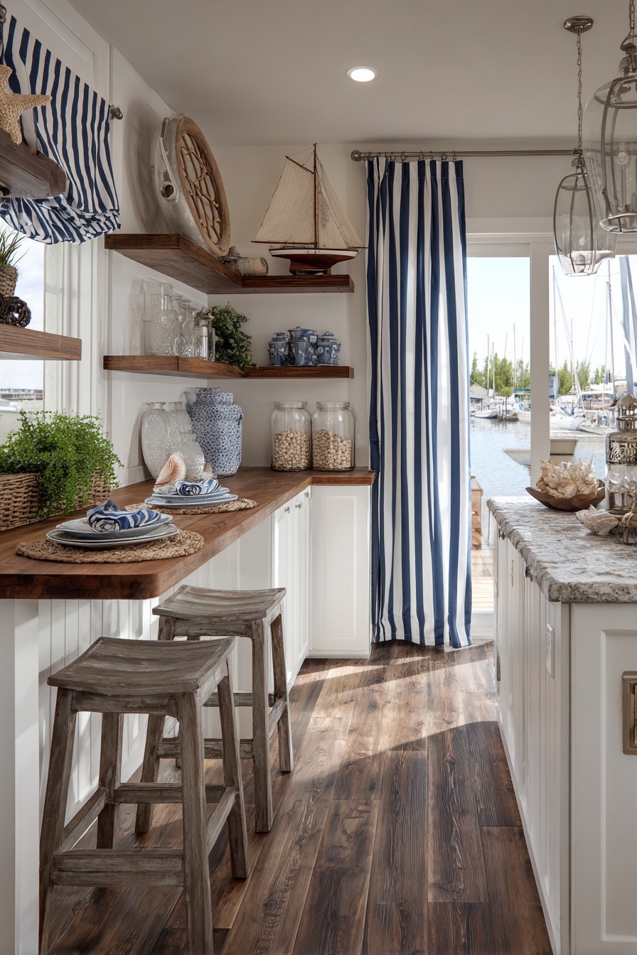 Display Nautical-Themed Decor Pieces