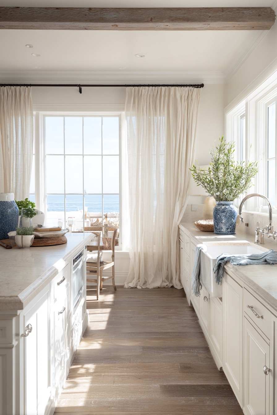 Use Light and Airy Curtains