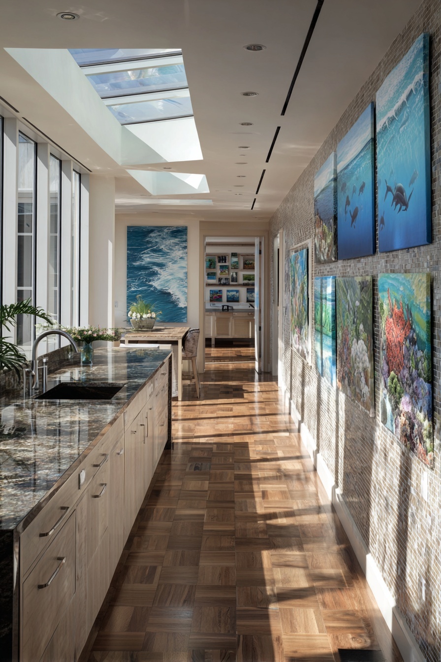 Feature a Wall of Sea Art