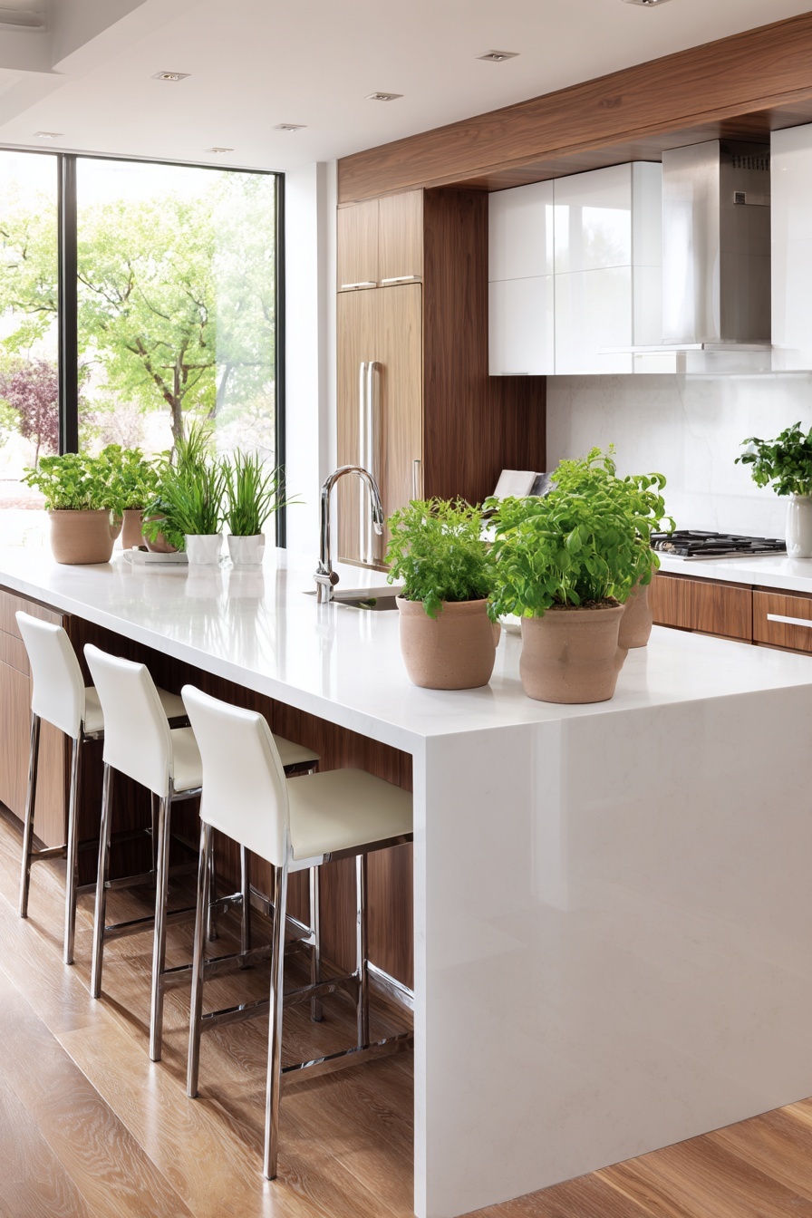 Add Greenery with Indoor Herb Planters