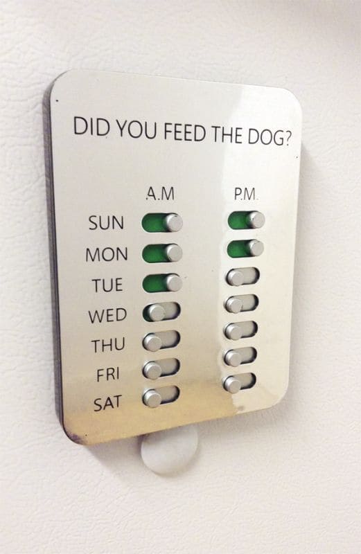 Pet Feeding Reminder Chart