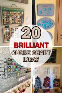 Framed Weekly Menu and Chore Organizer Close-up