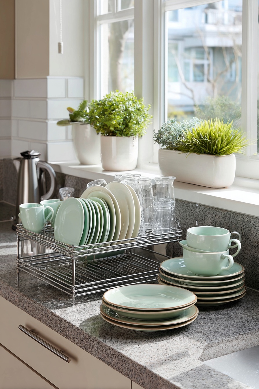 Adopt a Two-Tier Dish Rack