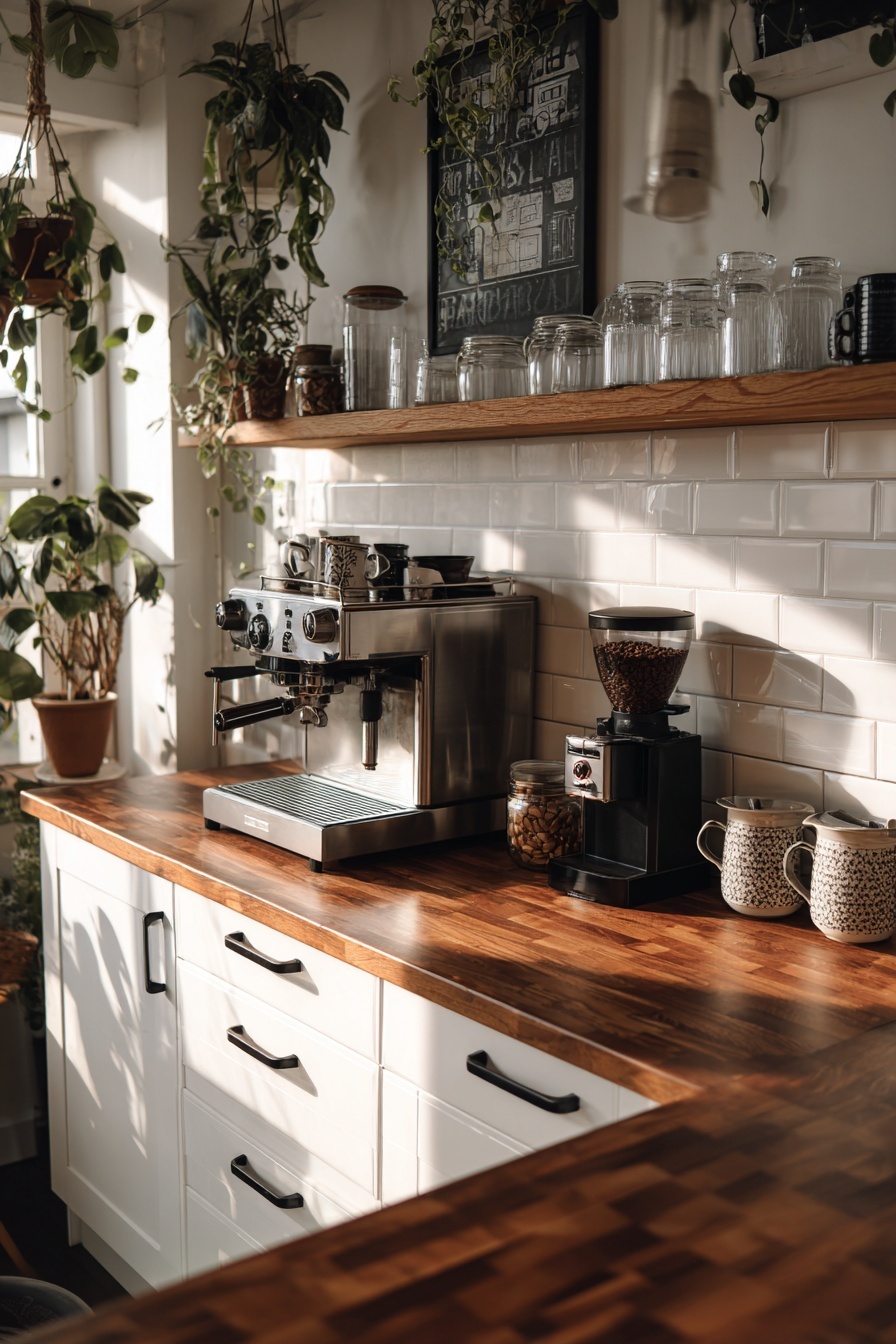 Arrange a Coffee Station Corner